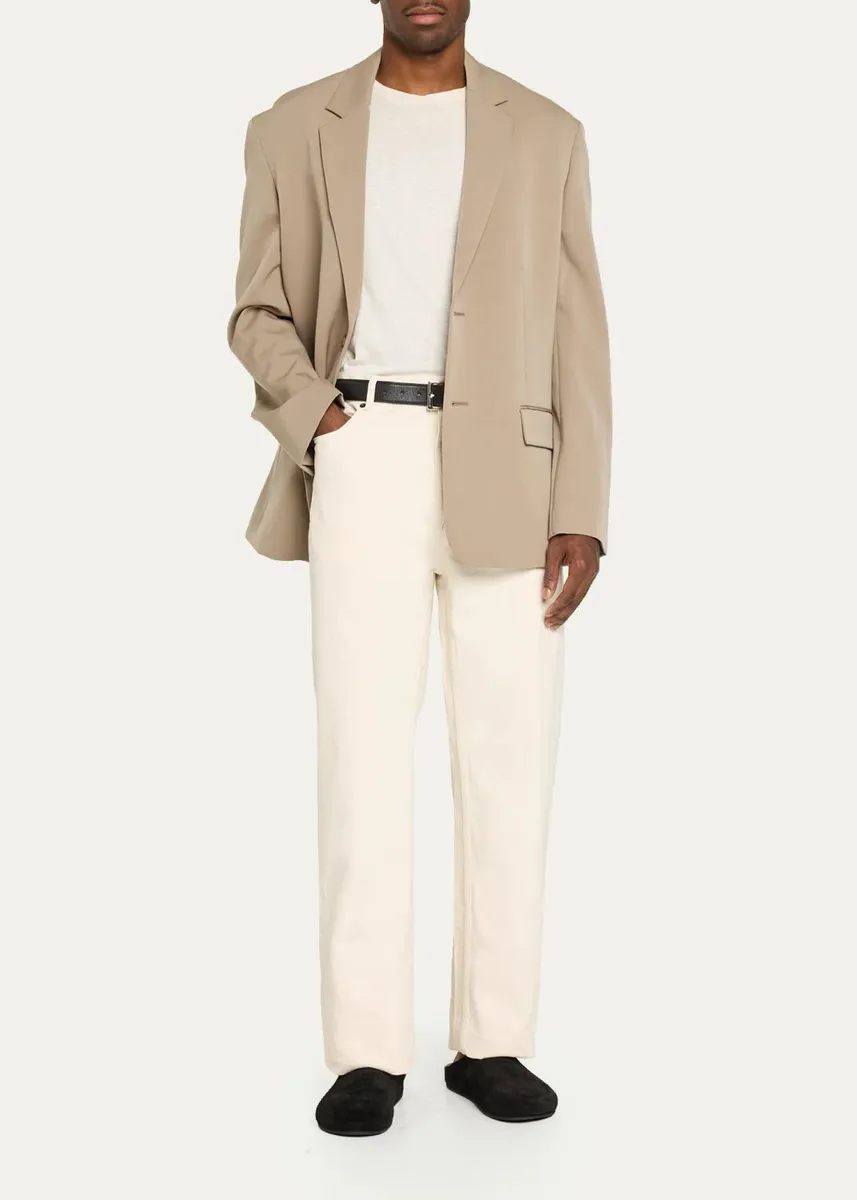 The Row Men's Vanya Denim Straight Leg Five-Pocket Pants | Thumbnail 2