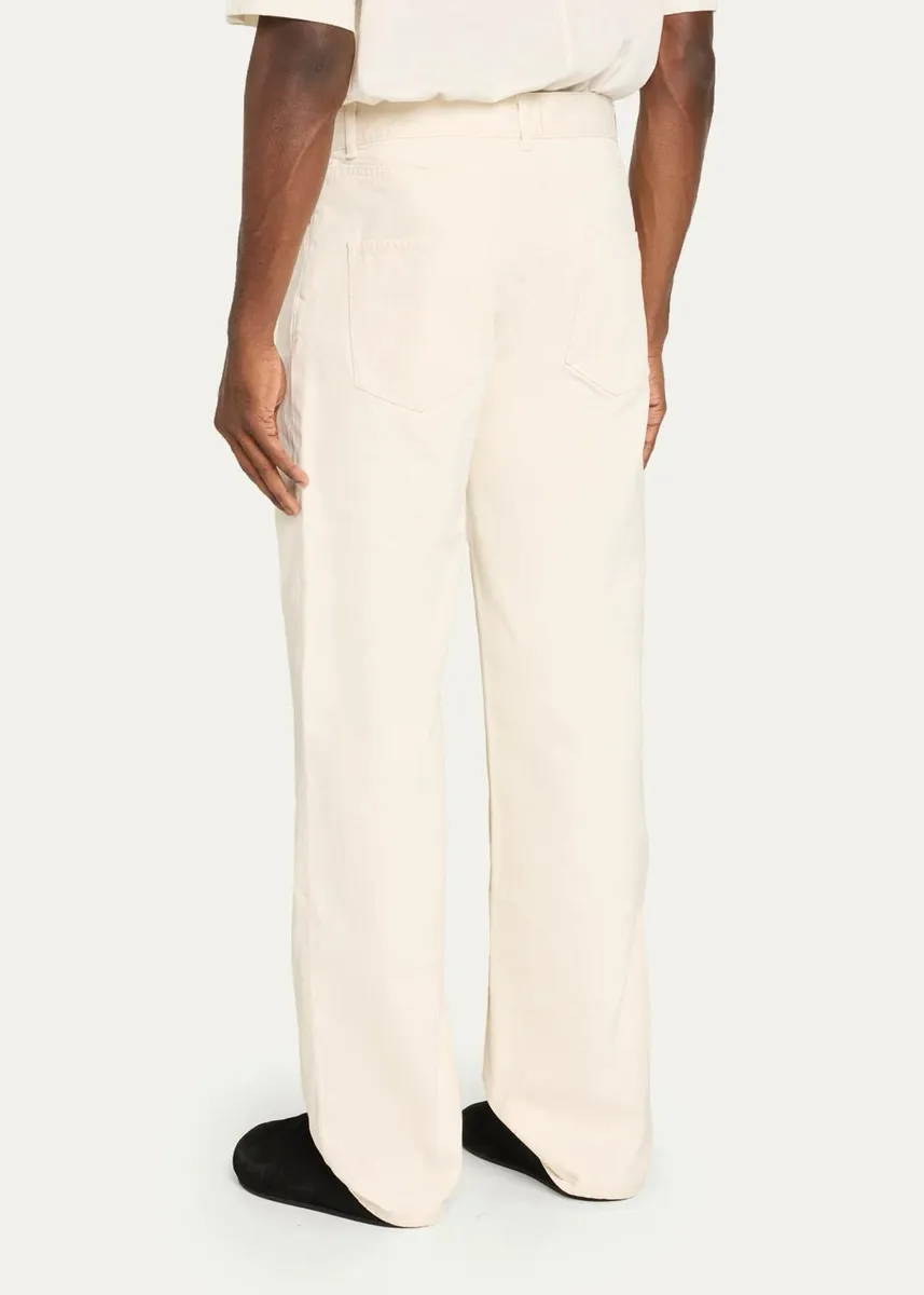 The Row Men's Vanya Denim Straight Leg Five-Pocket Pants | Thumbnail 3