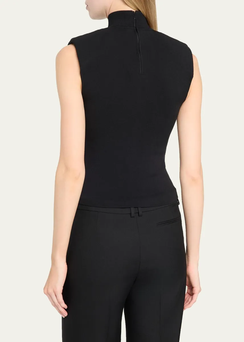 Toccin Diala Sleeveless Mock-Neck Knit Top | Thumbnail 3 Toccin Diala Sleeveless Mock-Neck Knit Top | Thumbnail 3