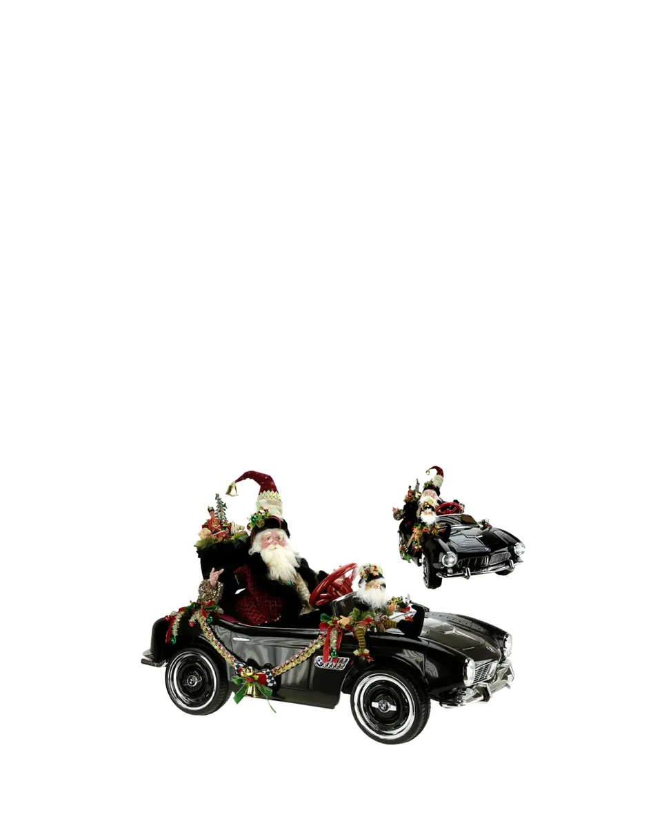 Mark Roberts Santa's Holiday Hot Rod Collectible Christmas Figure | Thumbnail 2 Mark Roberts Santa's Holiday Hot Rod Collectible Christmas Figure | Thumbnail 2