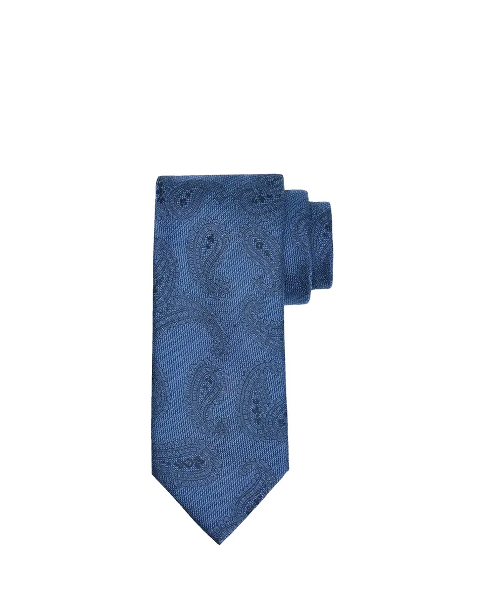 Brioni Men's Silk and Wool Paisley Jacquard Tie | Thumbnail 2 Brioni Men's Silk and Wool Paisley Jacquard Tie | Thumbnail 2