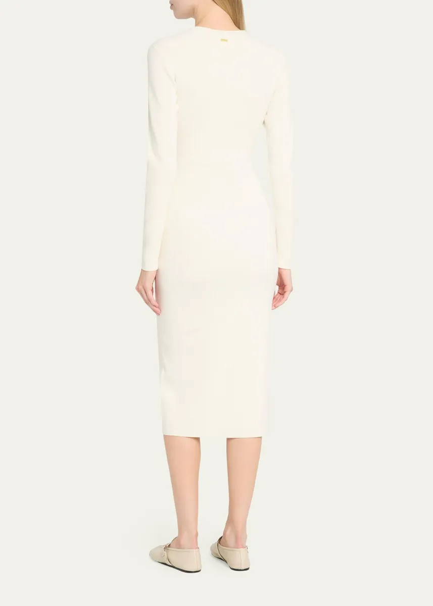 Toccin Lara Bodycon Rib Knit Midi Sweater Dress | Thumbnail 3 Toccin Lara Bodycon Rib Knit Midi Sweater Dress | Thumbnail 3