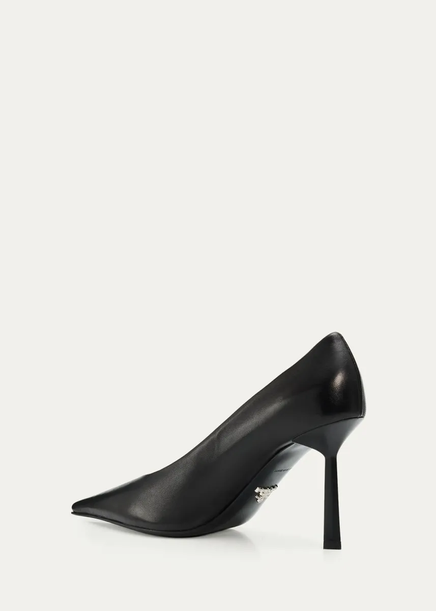 Prada 90mm Leather Pointed-Toe Pumps | Thumbnail 4 Prada 90mm Leather Pointed-Toe Pumps | Thumbnail 4