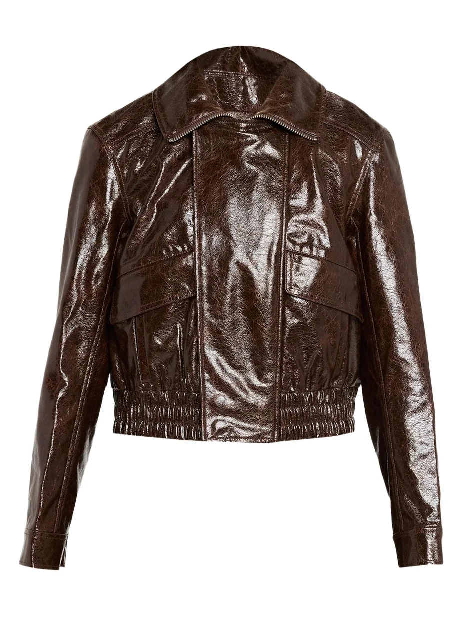 Cinq à Sept Tumbled Vegan Leather Jacket