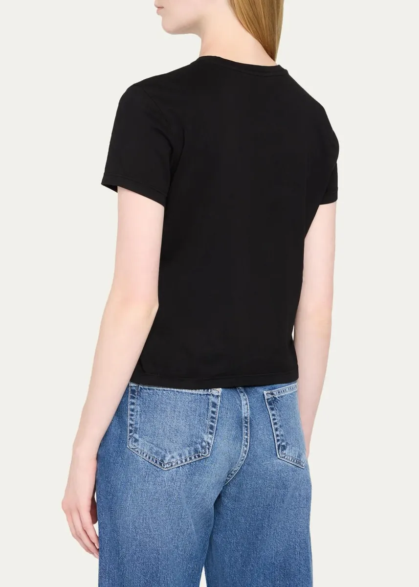 L'Agence Aileen Cotton Crewneck T-Shirt | Thumbnail 3 L'Agence Aileen Cotton Crewneck T-Shirt | Thumbnail 3