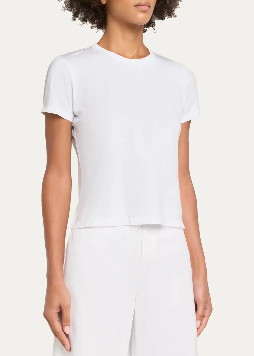 L'Agence Aileen Cotton Crewneck T-Shirt | Thumbnail 8 L'Agence Aileen Cotton Crewneck T-Shirt | Thumbnail 8