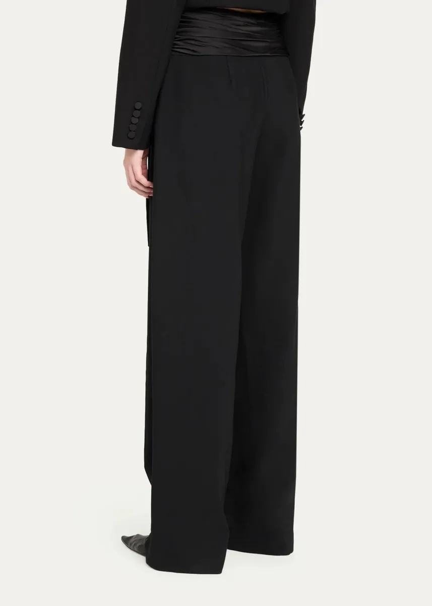 Cinq à Sept Romilly Cummerbund Wide-Leg Trousers | Thumbnail 3 Cinq à Sept Romilly Cummerbund Wide-Leg Trousers | Thumbnail 3