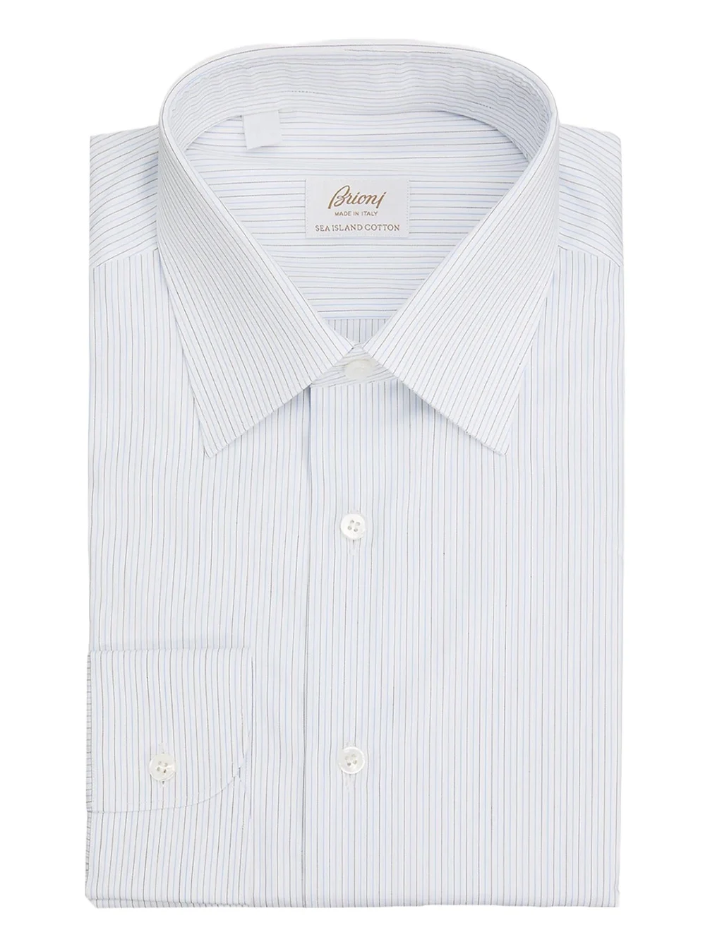 Brioni Men's Striped Cotton Dress Shirt