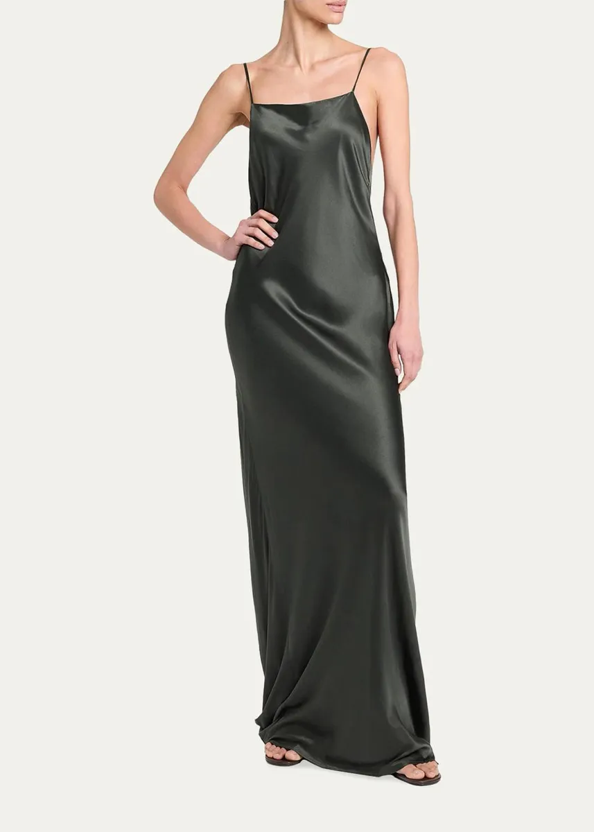 TWP Open-Back Silk Maxi Slipdress | Thumbnail 2 TWP Open-Back Silk Maxi Slipdress | Thumbnail 2