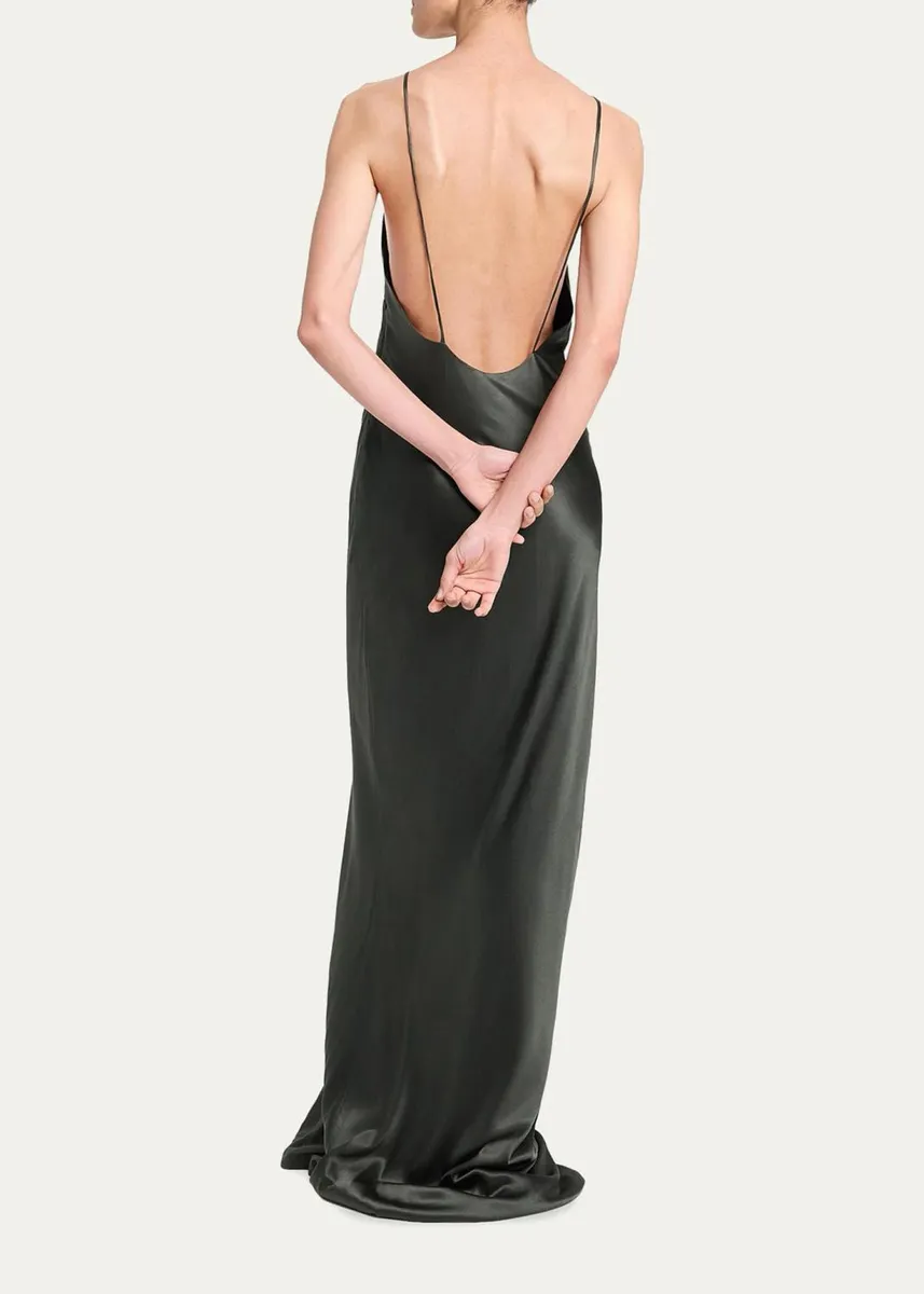 TWP Open-Back Silk Maxi Slipdress | Thumbnail 3 TWP Open-Back Silk Maxi Slipdress | Thumbnail 3