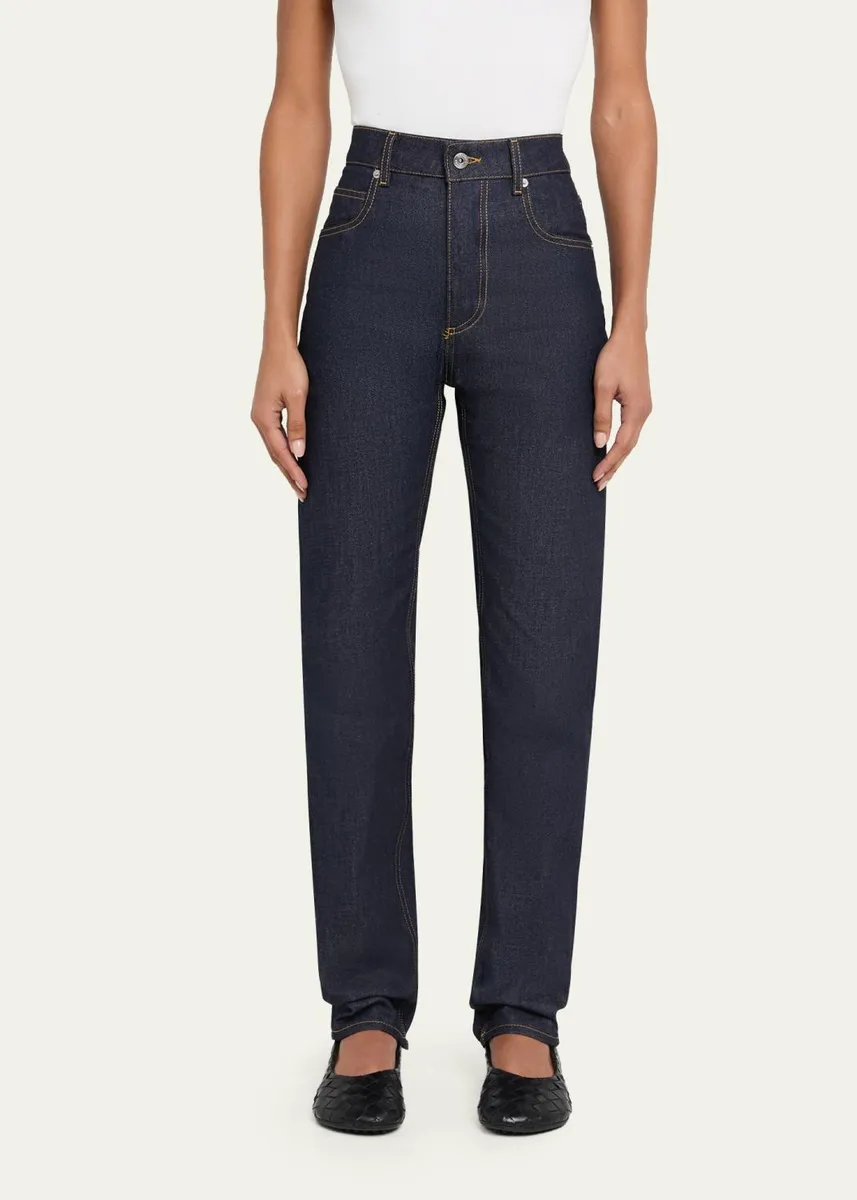 Bottega Veneta Indigo Straight Denim Jeans | Thumbnail 4 Bottega Veneta Indigo Straight Denim Jeans | Thumbnail 4
