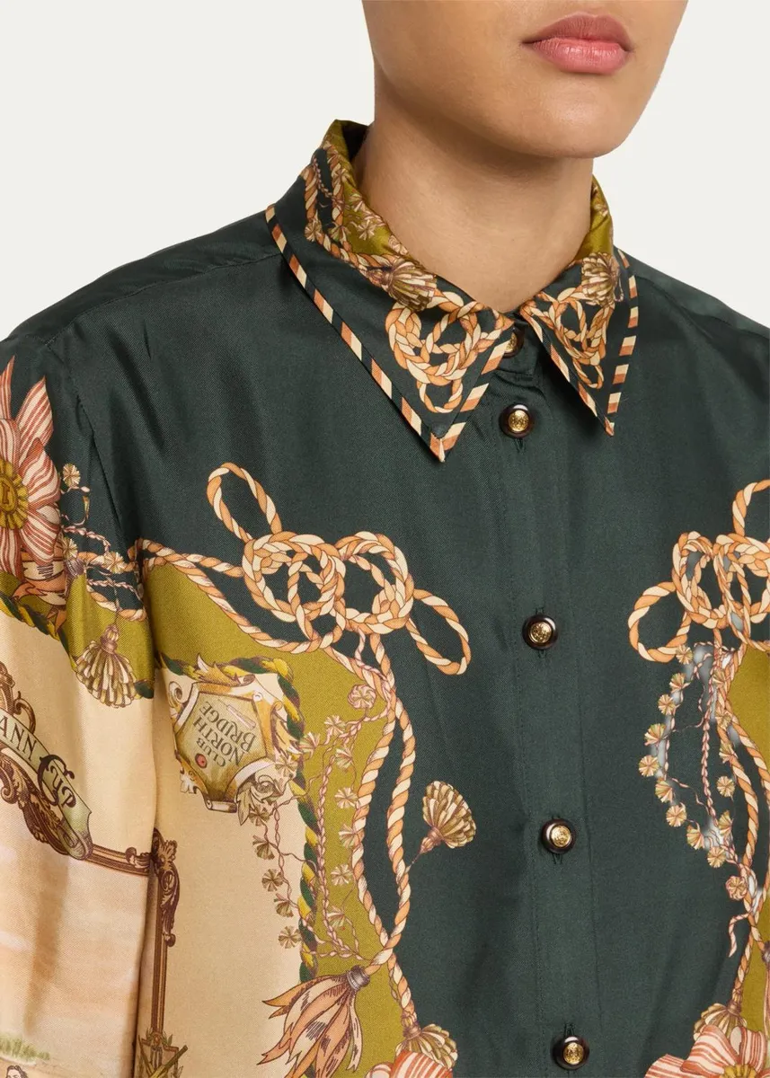 Zimmermann Valiant Silk Twill Shirt | Thumbnail 5