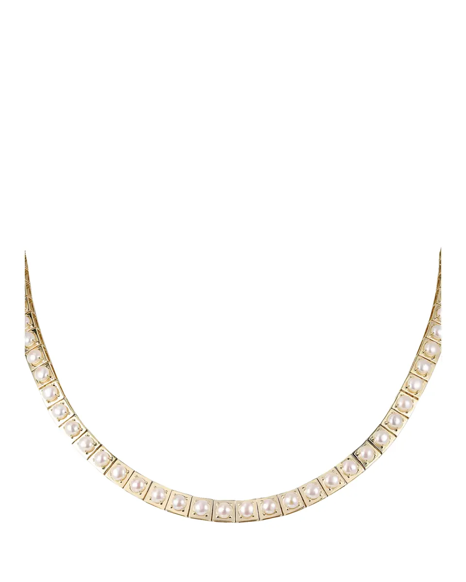 Type Jewelry 14K Yellow Gold LEGGO Pearls Necklace, 16"L | Thumbnail 2 Type Jewelry 14K Yellow Gold LEGGO Pearls Necklace, 16"L | Thumbnail 2