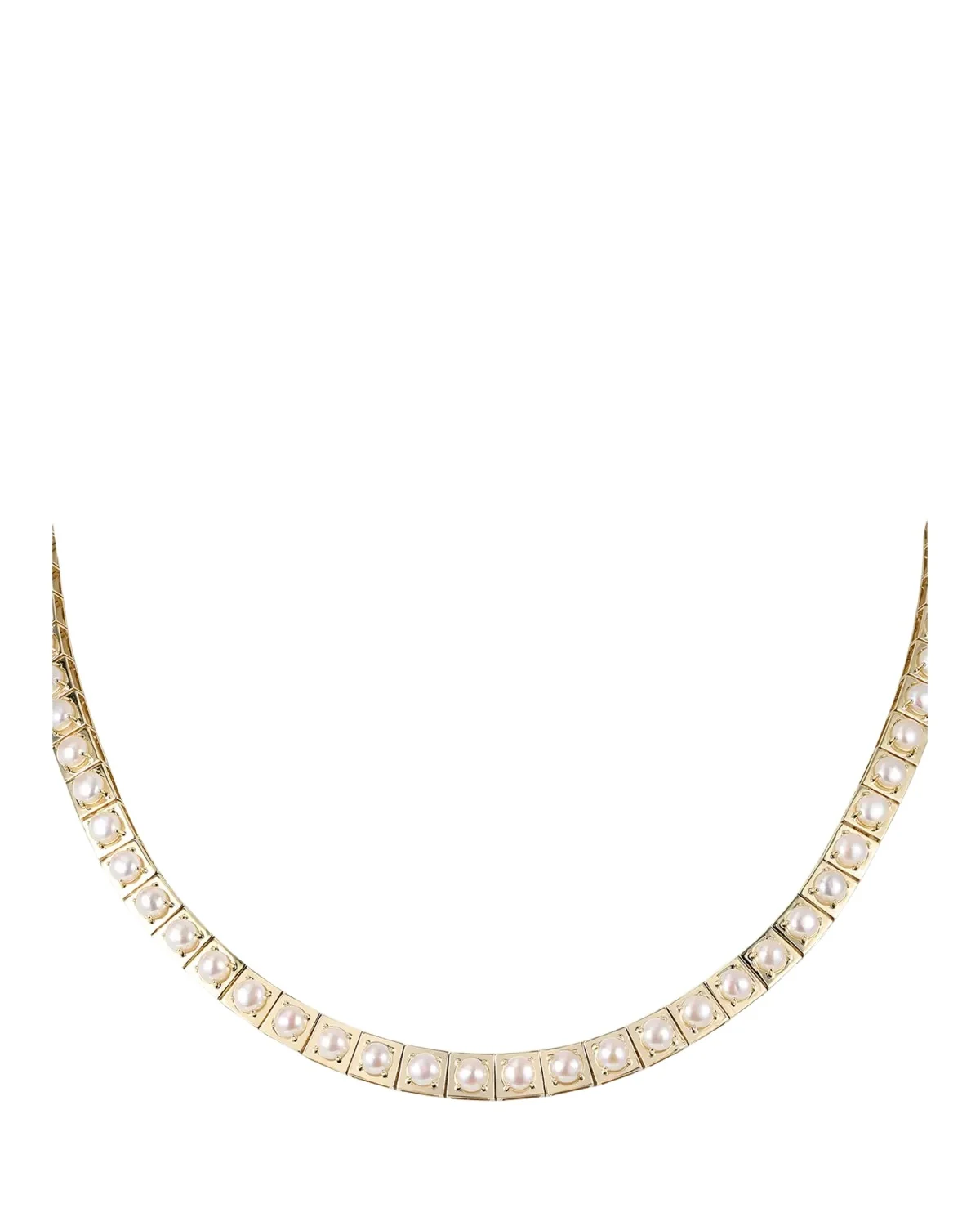 14K Yellow Gold LEGGO Pearls Necklace, 16"L 14K Yellow Gold LEGGO Pearls Necklace, 16"L