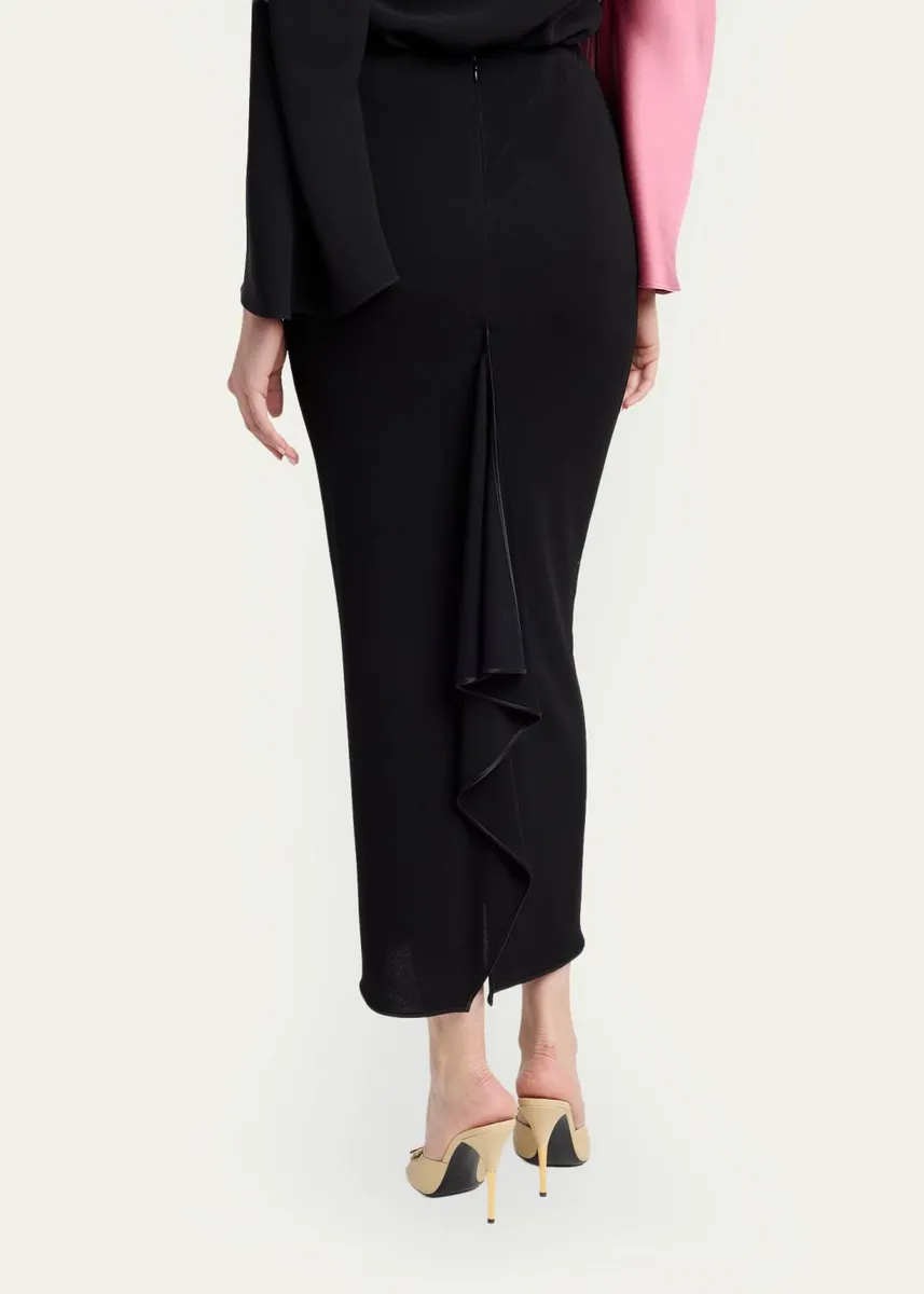 Valentino Garavani Draped Midi Pencil Skirt | Thumbnail 3 Valentino Garavani Draped Midi Pencil Skirt | Thumbnail 3