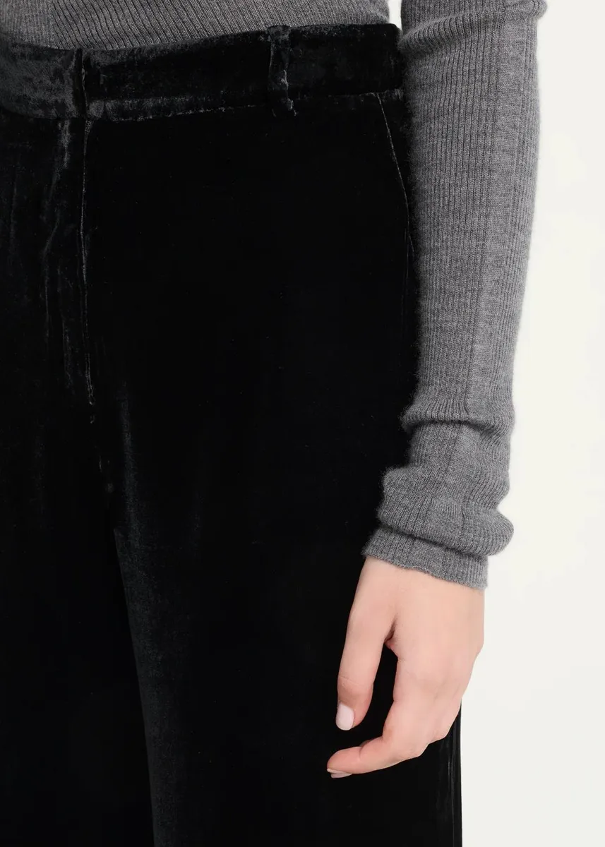 L'Agence Pilar Velvet Wide-Leg Pants | Thumbnail 5
