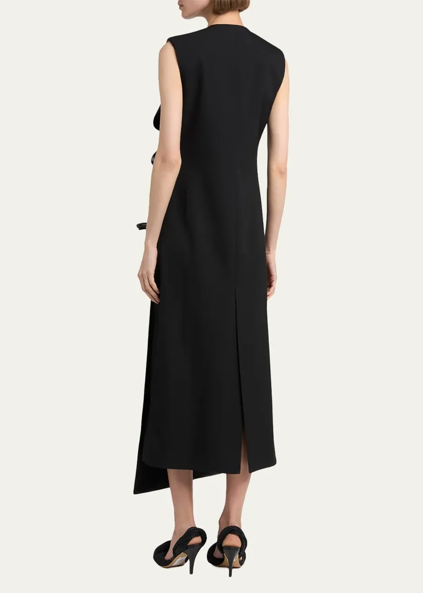 Bottega Veneta Asymmetric Neck Shift Maxi Dress | Thumbnail 3 Bottega Veneta Asymmetric Neck Shift Maxi Dress | Thumbnail 3