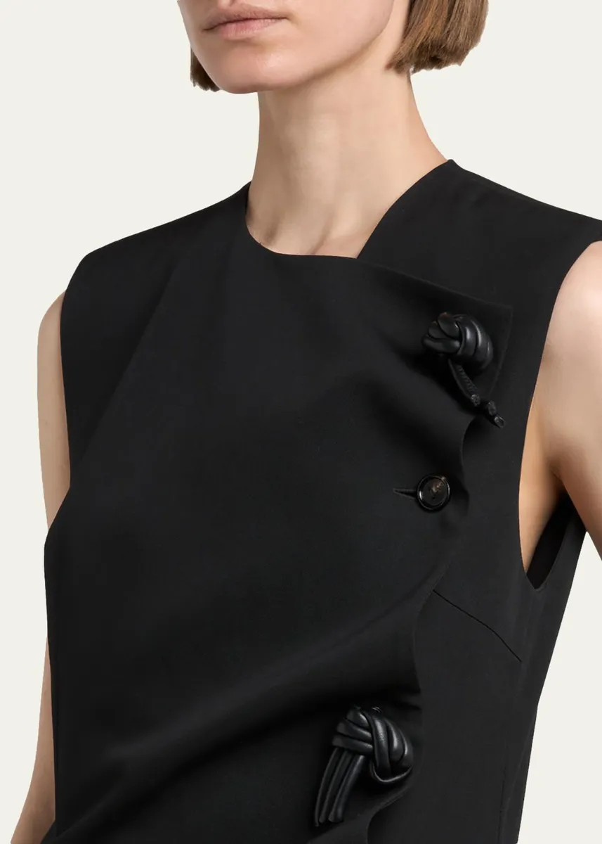 Bottega Veneta Asymmetric Neck Shift Maxi Dress | Thumbnail 5 Bottega Veneta Asymmetric Neck Shift Maxi Dress | Thumbnail 5