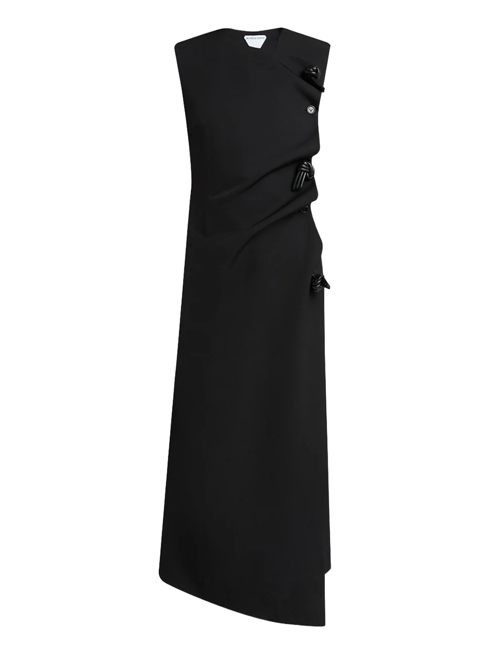Bottega Veneta Asymmetric Neck Shift Maxi Dress