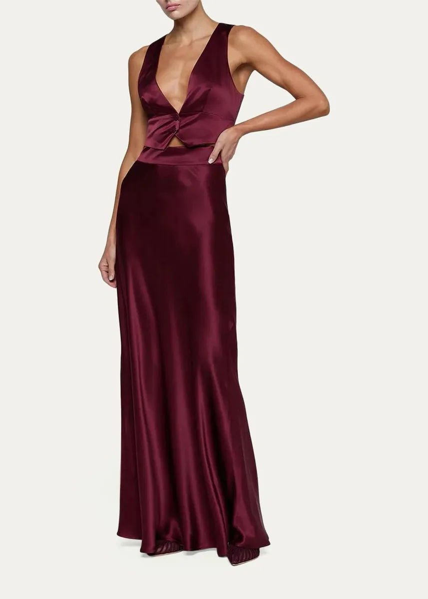 L'Agence Ryker Silk Maxi Skirt | Thumbnail 2 L'Agence Ryker Silk Maxi Skirt | Thumbnail 2