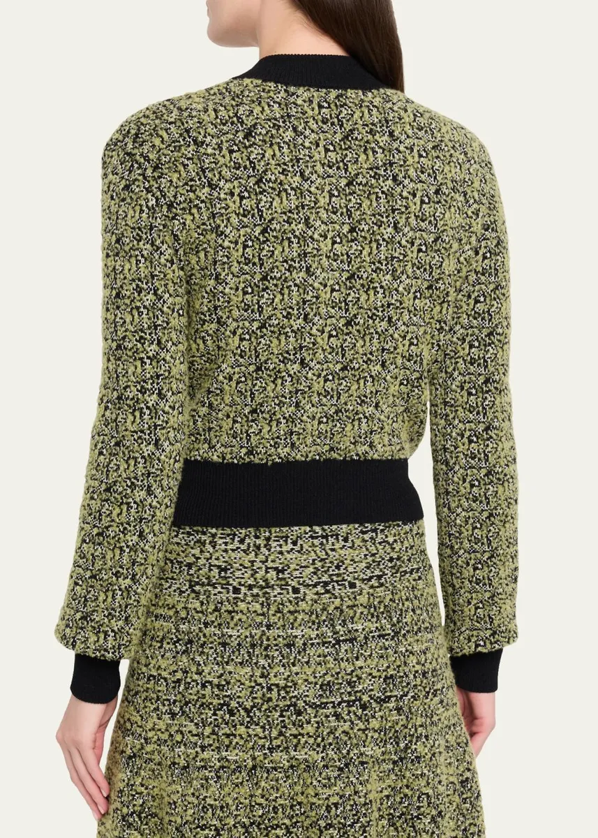Brandon Maxwell Aubrey Melange Knit Cardigan | Thumbnail 3 Brandon Maxwell Aubrey Melange Knit Cardigan | Thumbnail 3