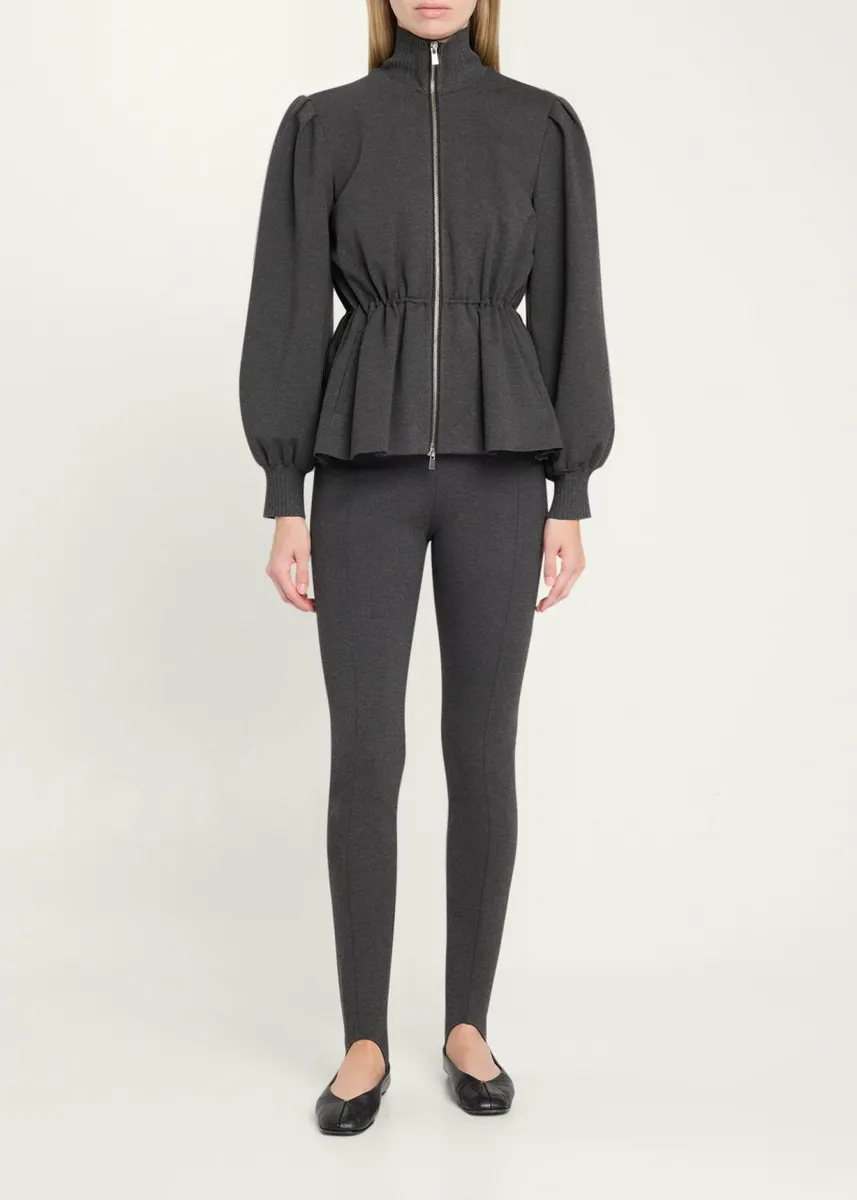 Toccin Ida Zip-Front Peplum Jacket | Thumbnail 2 Toccin Ida Zip-Front Peplum Jacket | Thumbnail 2