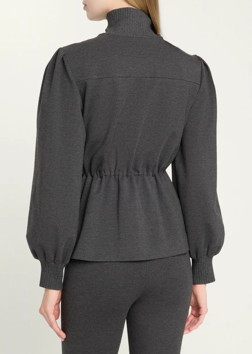 Toccin Ida Zip-Front Peplum Jacket | Thumbnail 3 Toccin Ida Zip-Front Peplum Jacket | Thumbnail 3