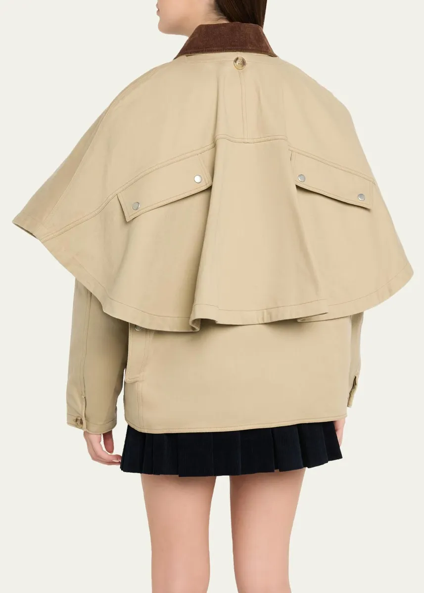 Sea Tristan Double-Layer Jacket with Cape | Thumbnail 3 Sea Tristan Double-Layer Jacket with Cape | Thumbnail 3