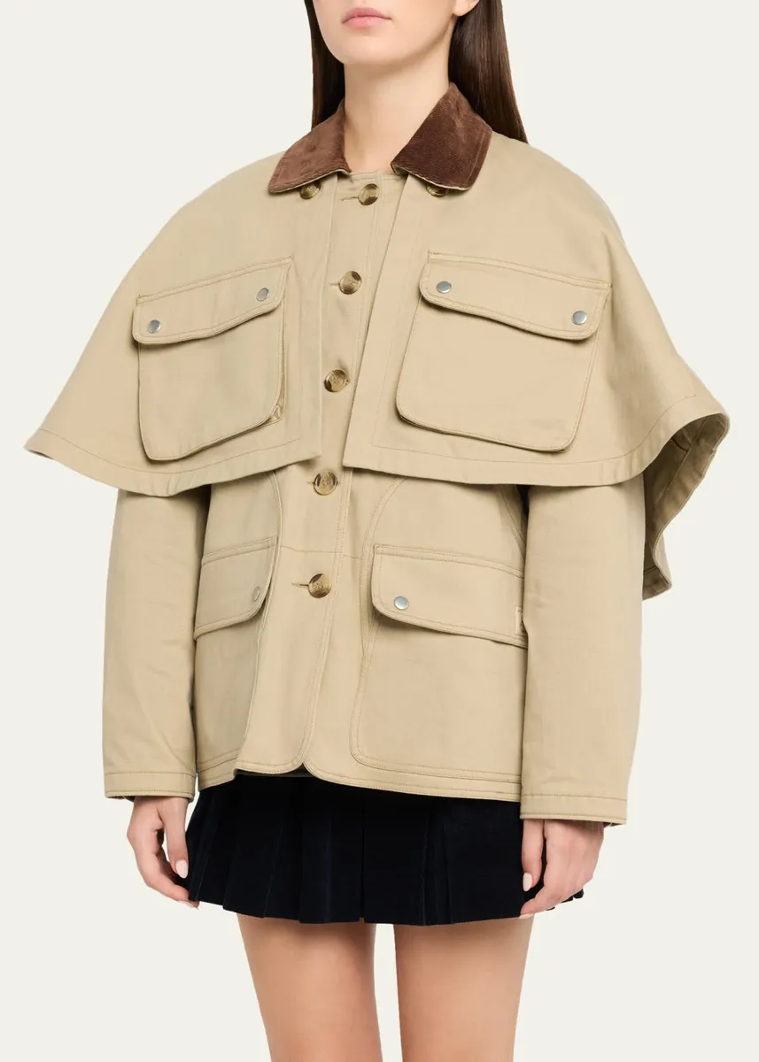 Sea Tristan Double-Layer Jacket with Cape | Thumbnail 4 Sea Tristan Double-Layer Jacket with Cape | Thumbnail 4