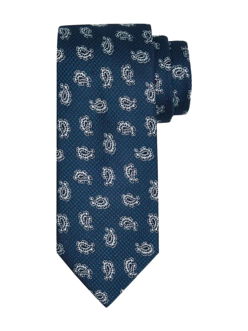 Brioni Men's Silk Paisley Jacquard Tie