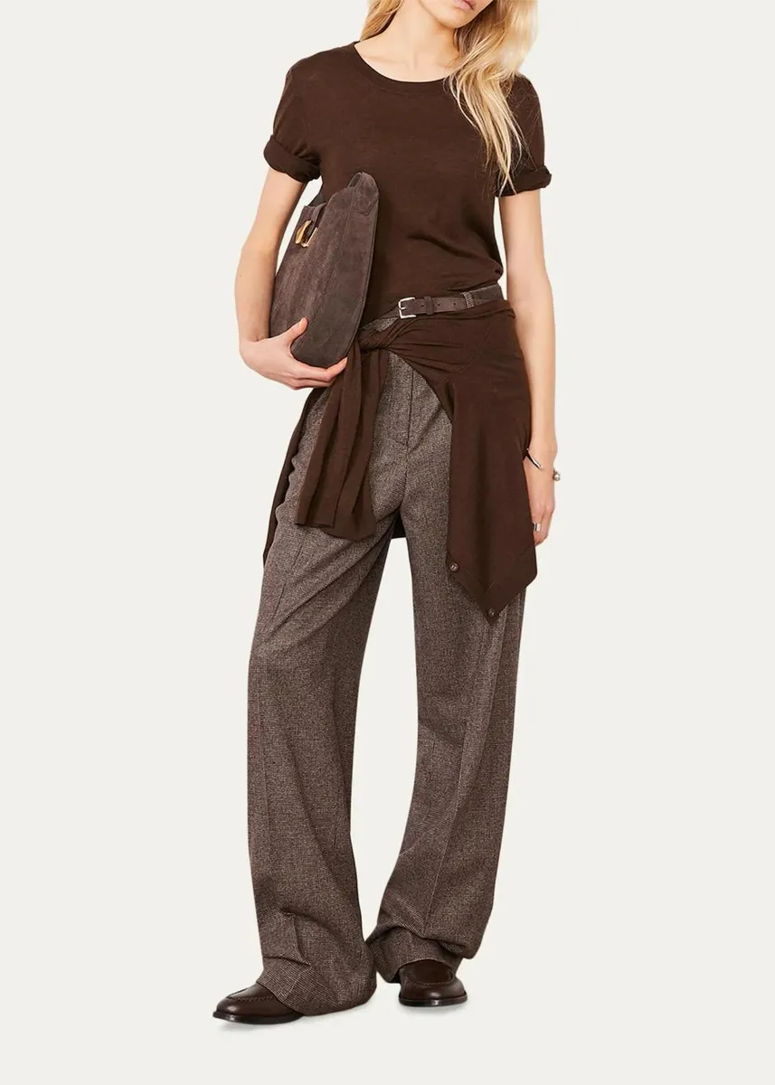 OFFICINE GÉNÉRALE Crewneck Wool-Silk Sweater | Thumbnail 2 OFFICINE GÉNÉRALE Crewneck Wool-Silk Sweater | Thumbnail 2