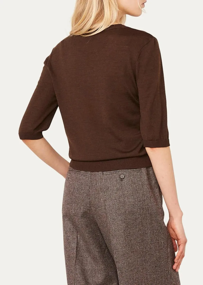 OFFICINE GÉNÉRALE Crewneck Wool-Silk Sweater | Thumbnail 3 OFFICINE GÉNÉRALE Crewneck Wool-Silk Sweater | Thumbnail 3