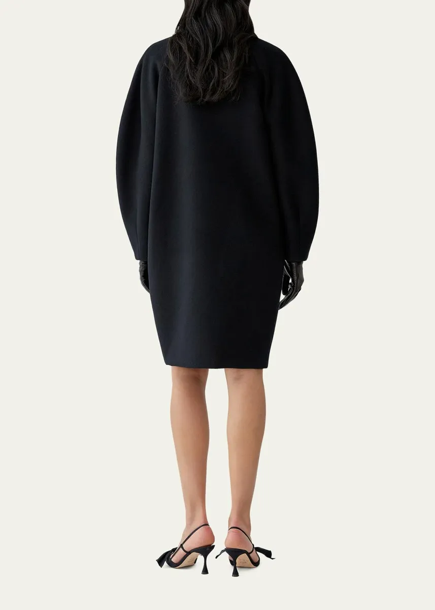 Carolina Herrera Wool Double-Breasted Cocoon Coat | Thumbnail 3