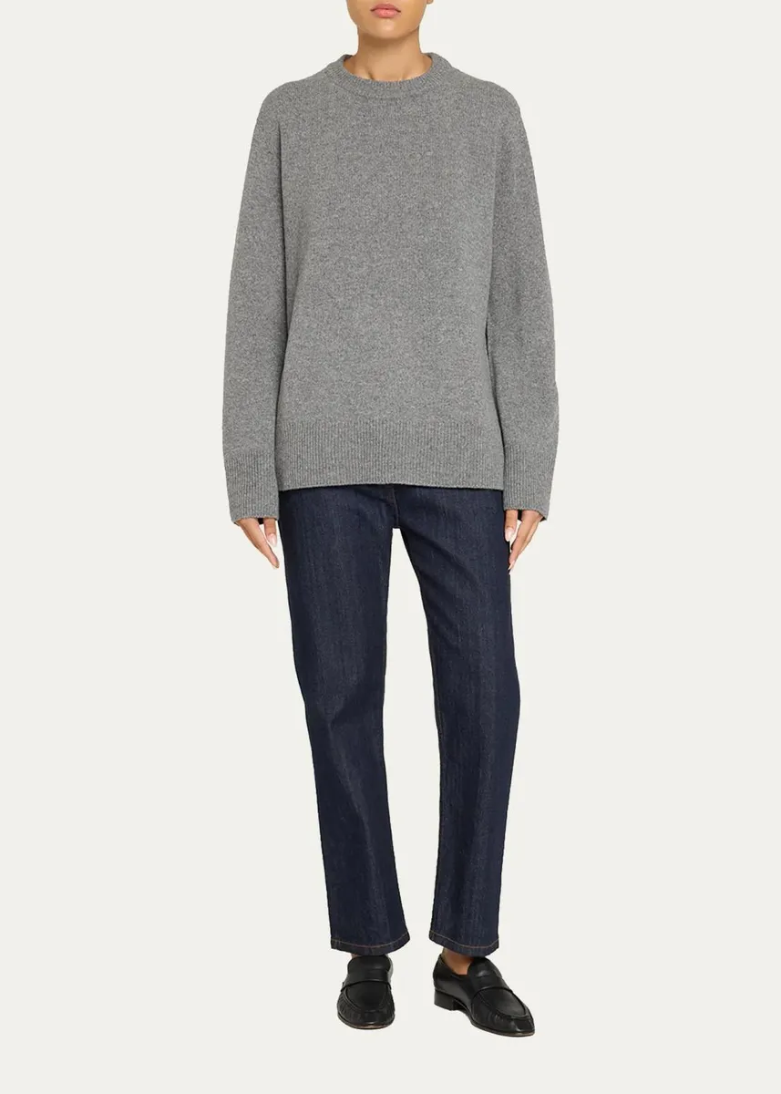The Row Sibem Wool-Cashmere Crewneck Sweater | Thumbnail 2 The Row Sibem Wool-Cashmere Crewneck Sweater | Thumbnail 2
