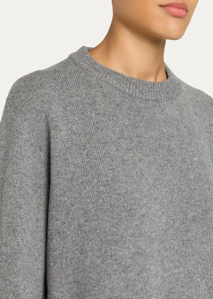 The Row Sibem Wool-Cashmere Crewneck Sweater | Thumbnail 5 The Row Sibem Wool-Cashmere Crewneck Sweater | Thumbnail 5