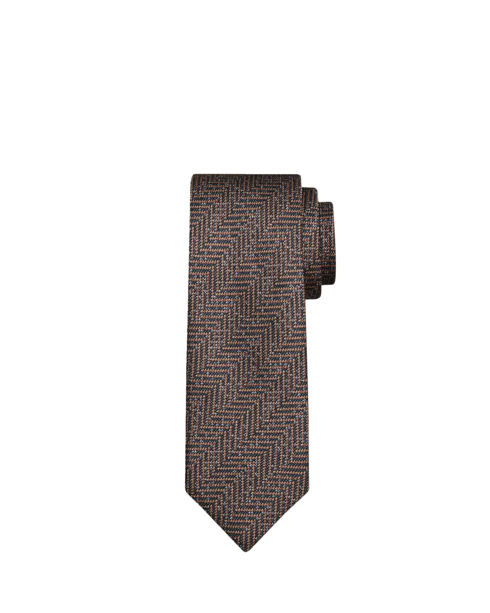 Brioni Men's Herringbone Jacquard Silk Tie | Thumbnail 2 Brioni Men's Herringbone Jacquard Silk Tie | Thumbnail 2