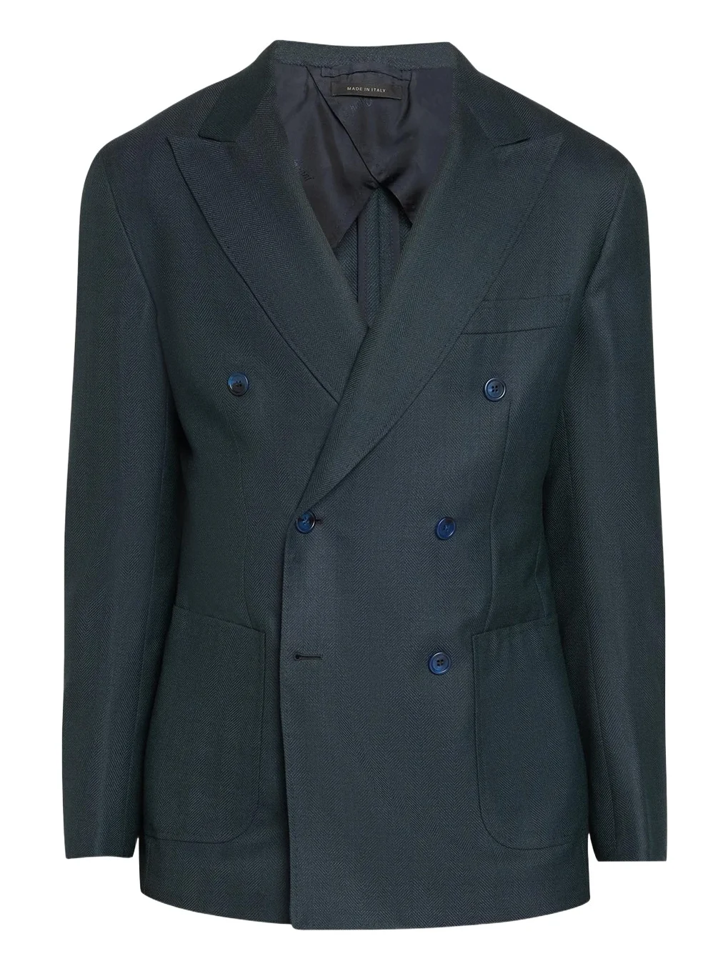 Brioni Men's Wool Herringbone Double-Breasted Sport Coat