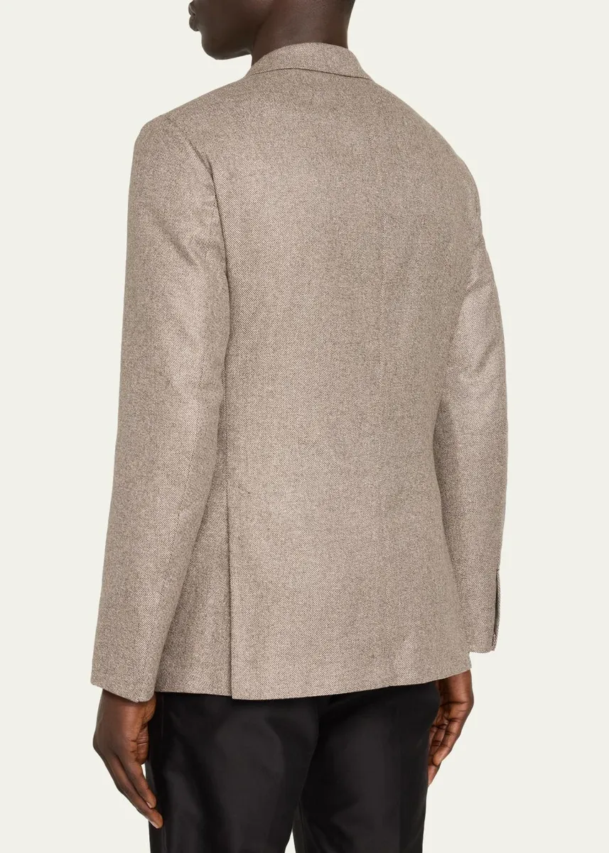 Brioni Men's Plume Wool Single-Breasted Sport Coat | Thumbnail 3