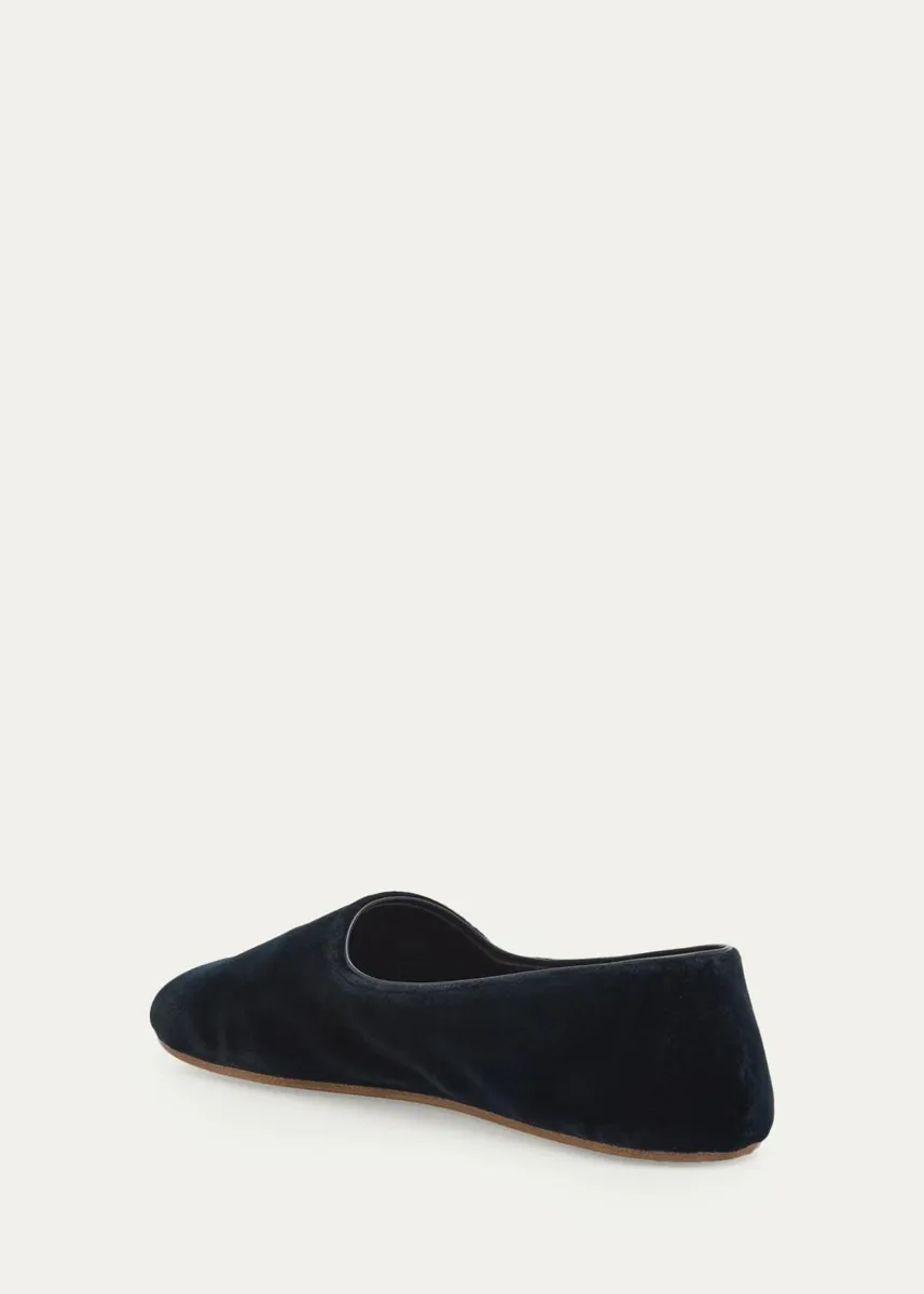 The Row Ponti Velvet Slippers | Thumbnail 5 The Row Ponti Velvet Slippers | Thumbnail 5