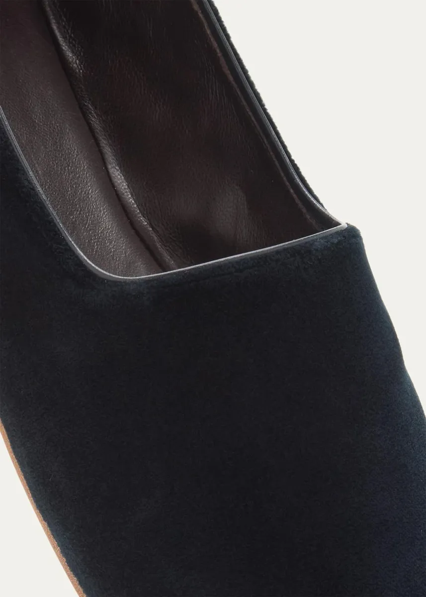 The Row Ponti Velvet Slippers | Thumbnail 6 The Row Ponti Velvet Slippers | Thumbnail 6