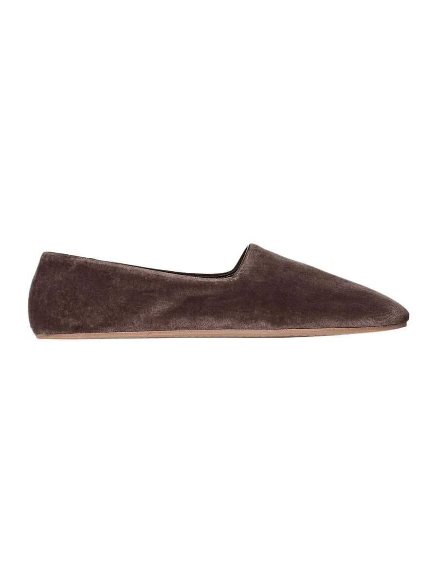 The Row Ponti Velvet Slippers