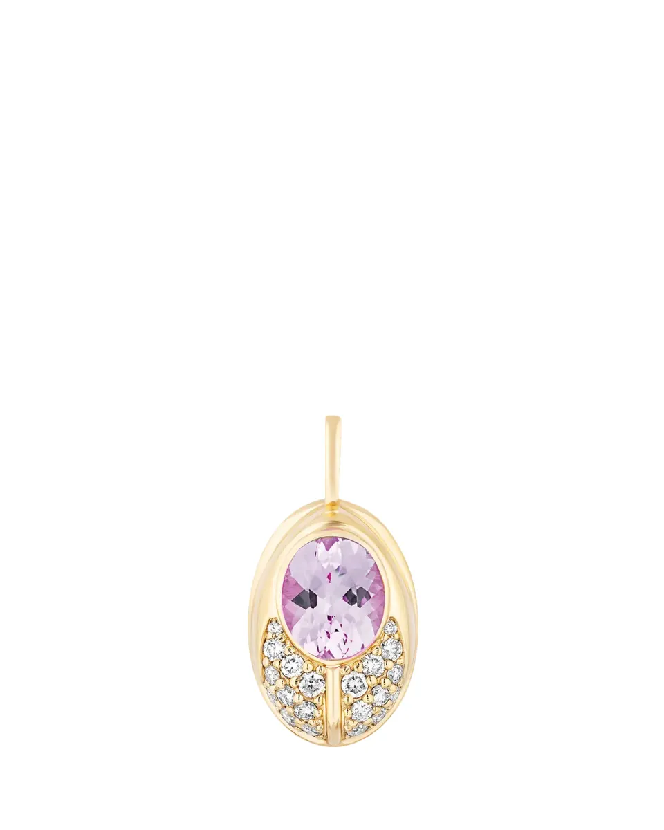 Mason and Books 14K Love Bug Diamond Pendant with Rose de France | Thumbnail 2 Mason and Books 14K Love Bug Diamond Pendant with Rose de France | Thumbnail 2