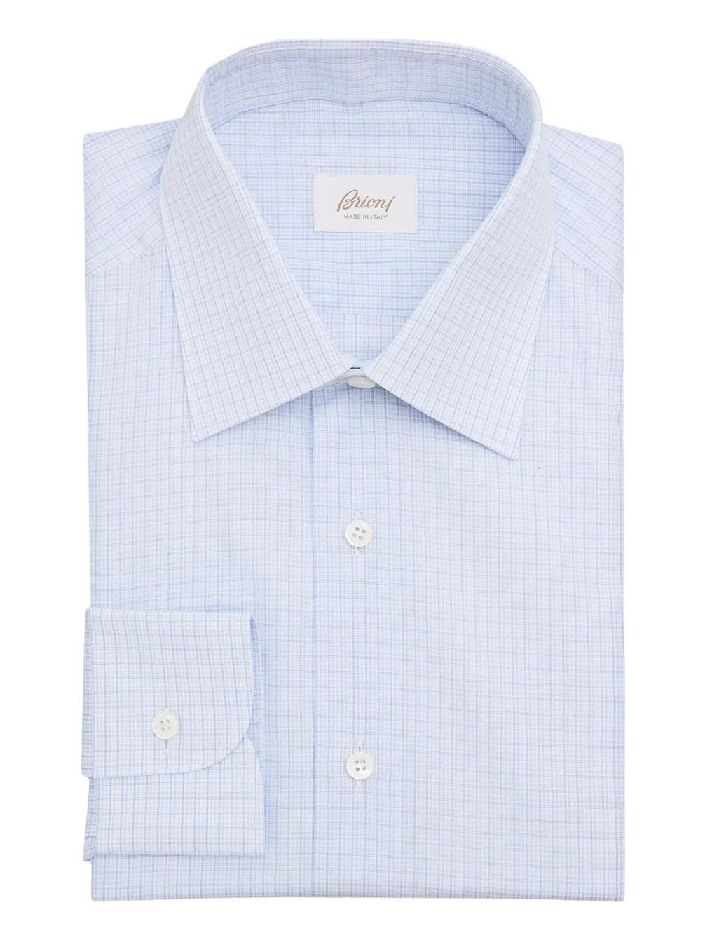 Brioni Men's Check Cotton Dress Shirt