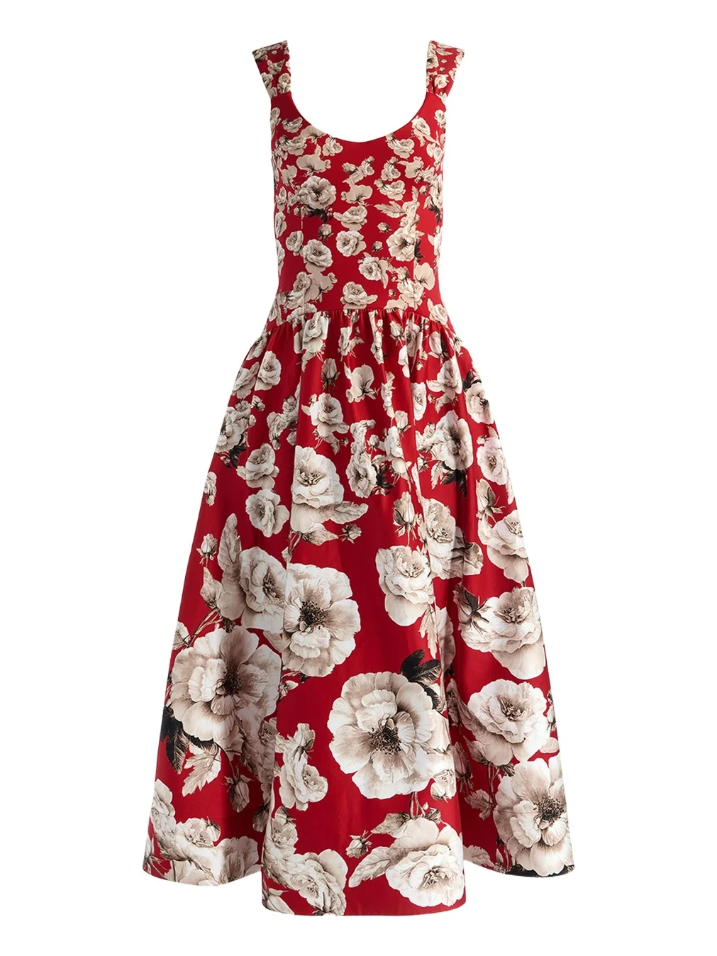 Oriana Floral Drop-Waist Maxi Dress Oriana Floral Drop-Waist Maxi Dress
