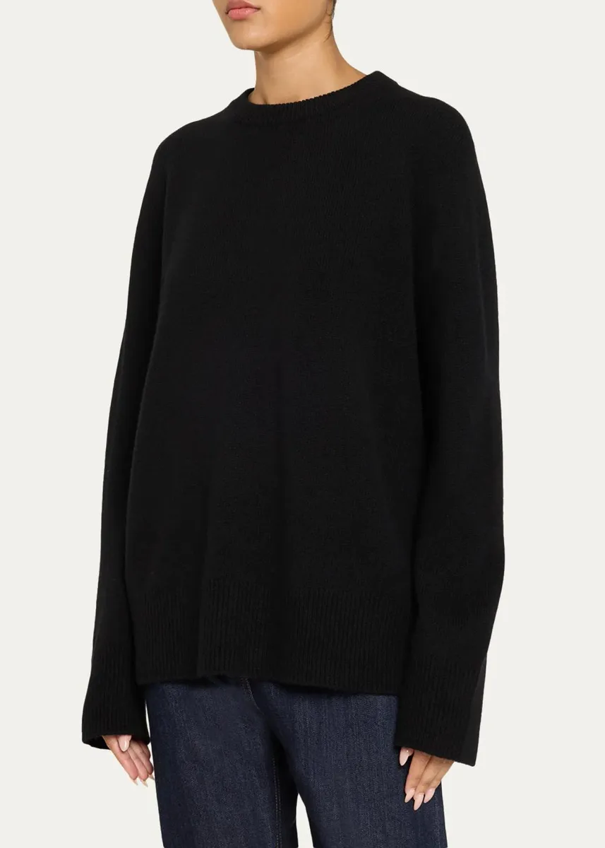 The Row Sibem Wool-Cashmere Crewneck Sweater | Thumbnail 4