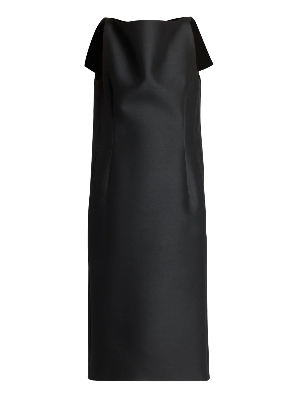 Sleeveless Folded V-Back Midi Dress