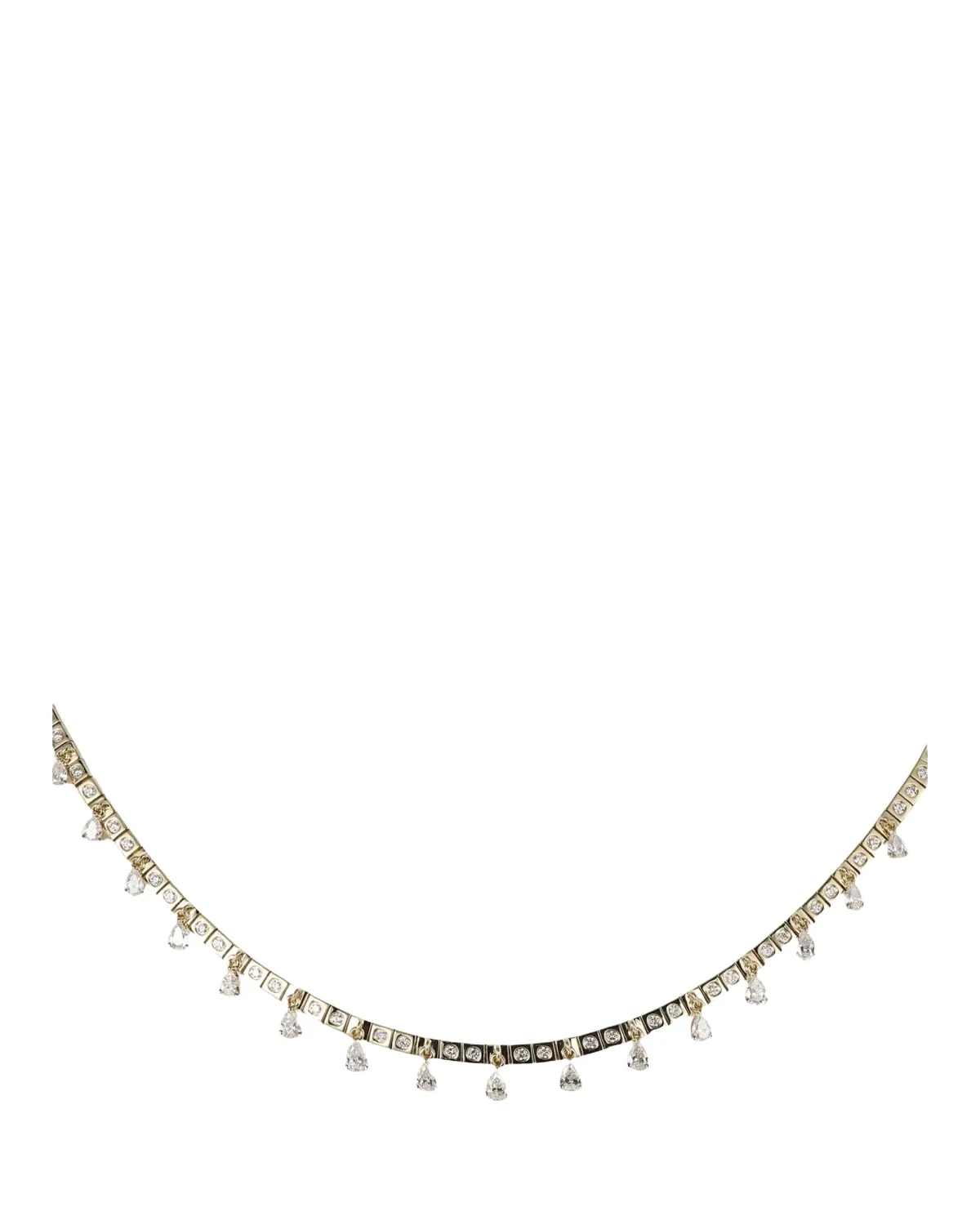 LEGGO FRINGE Baby Diamond Tennis Necklace