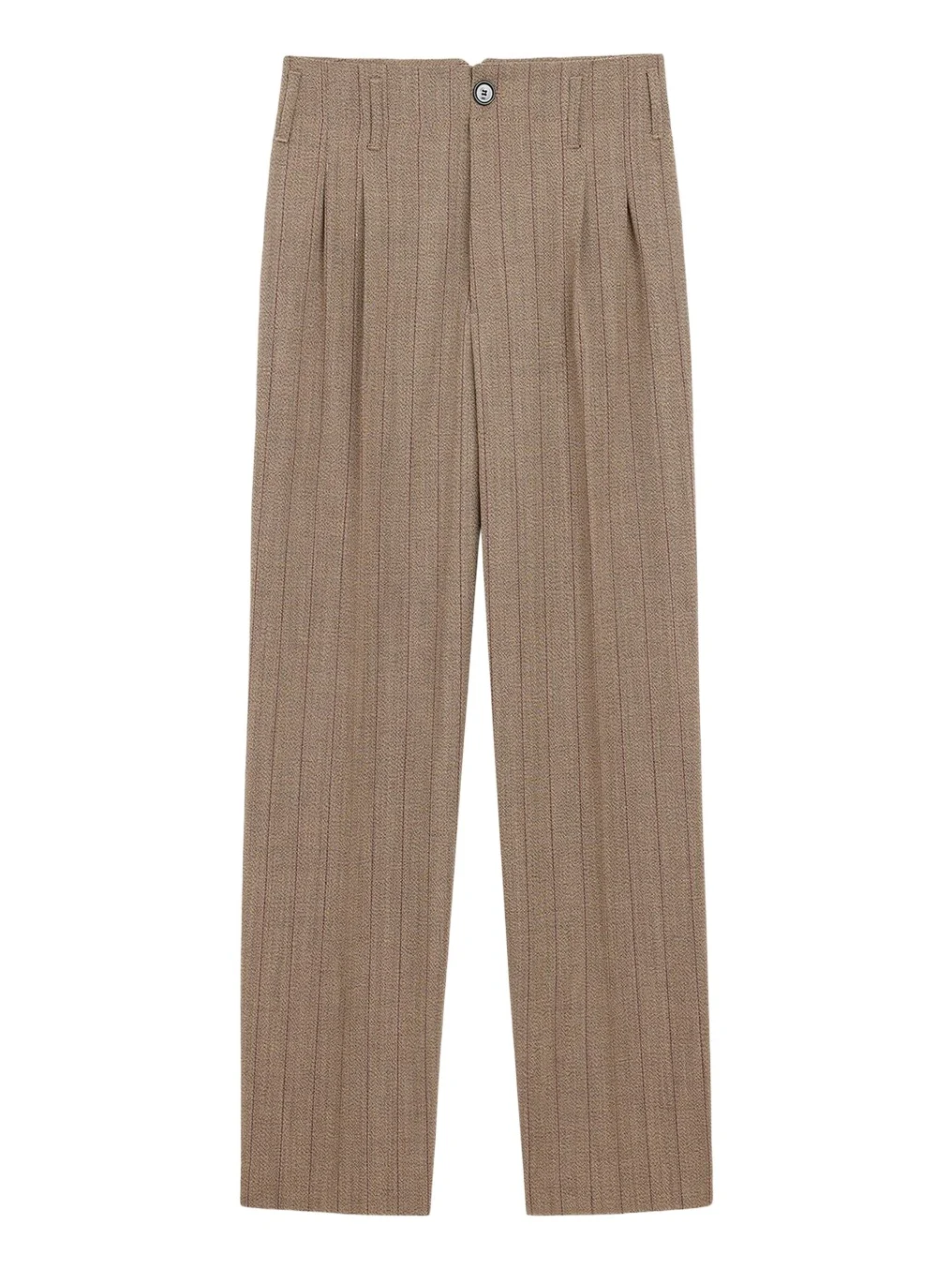 AMI PARIS Men's Pinstriped Wool Straight-Leg Trousers
