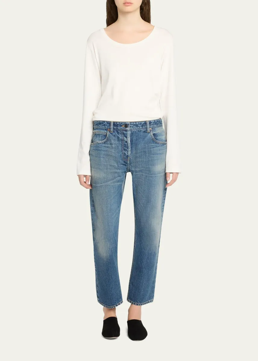 The Row Riaco Straight-Leg Ankle Jeans | Thumbnail 2 The Row Riaco Straight-Leg Ankle Jeans | Thumbnail 2