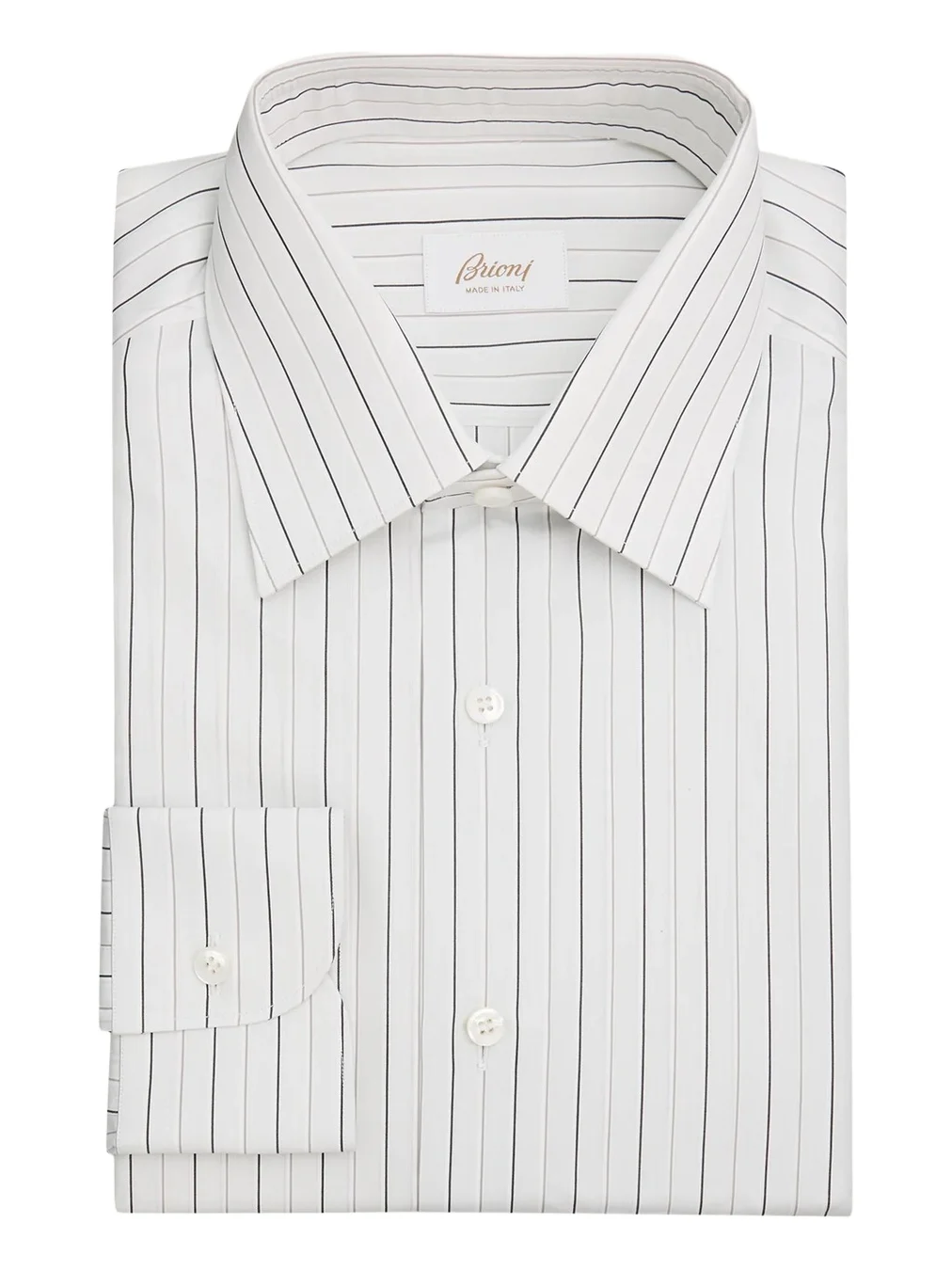 Brioni Men's Striped Cotton Dress Shirt
